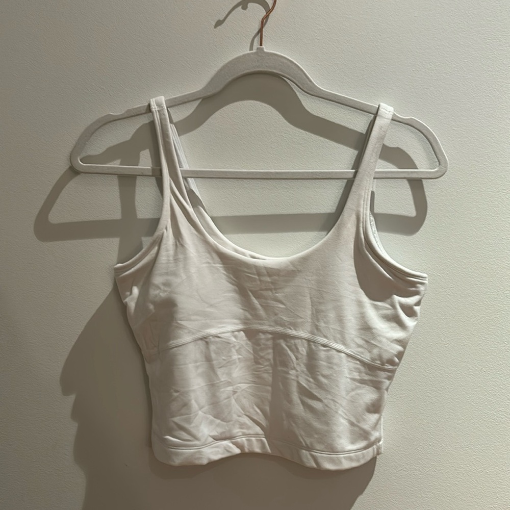 TNA Action White Round Neck Sports Bra